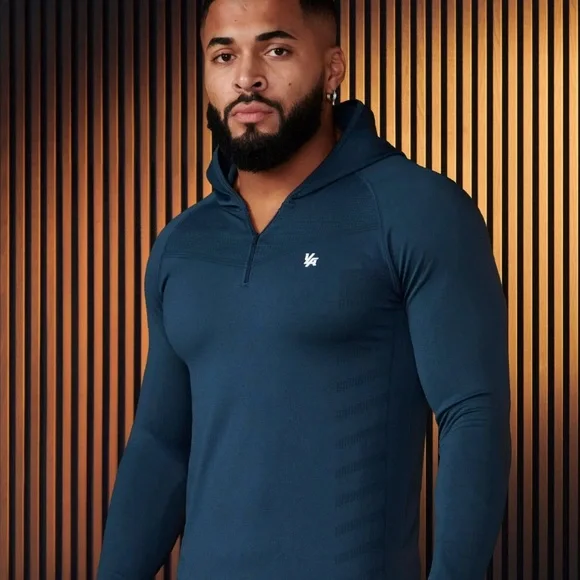 YoungLA Super Villain, compression hoodie- Teal- large - Picture 3 of 3